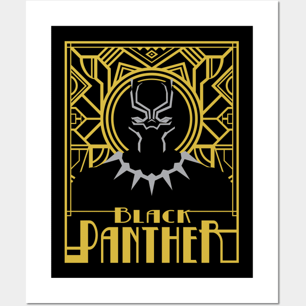 Black Panther - Art Deco Wall Art by Grayson888